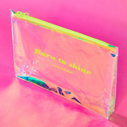 Love to Love Pochette de rangement Born to Shine Zip jaune